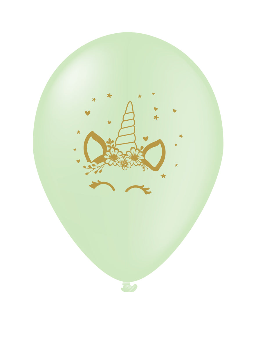 8 ballons licorne - Unicorn Flowers