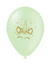 8 ballons licorne - Unicorn Flowers