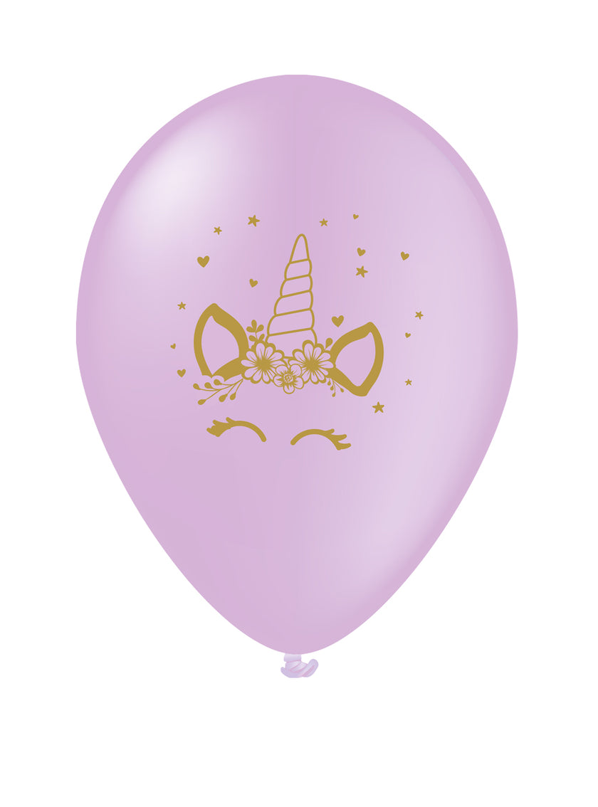8 ballons licorne - Unicorn Flowers