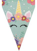 Guirlande à fanions licorne - Unicorn Flowers