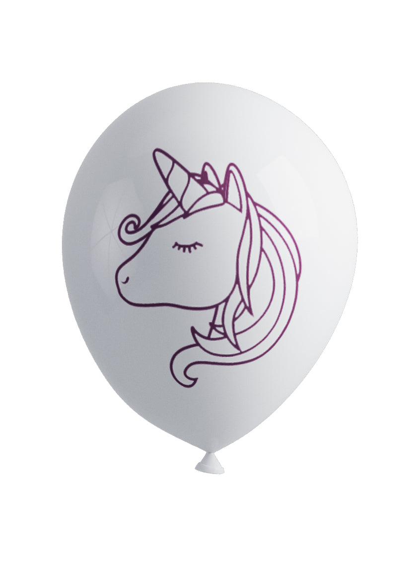8 ballons licorne - Lovely Unicorn