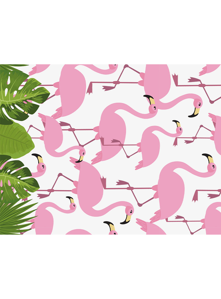 Nappe Flamant rose - Tropical flamingos