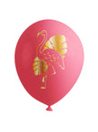 8 ballons Flamant rose - Tropical flamingos