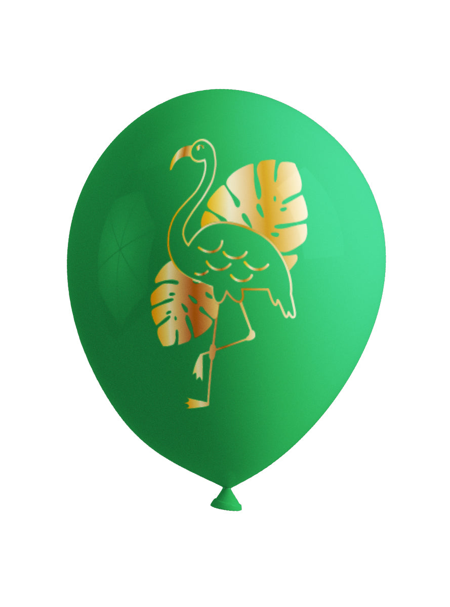 8 ballons Flamant rose - Tropical flamingos