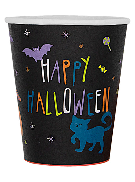 8 gobelets Halloween citrouille - Happy Halloween