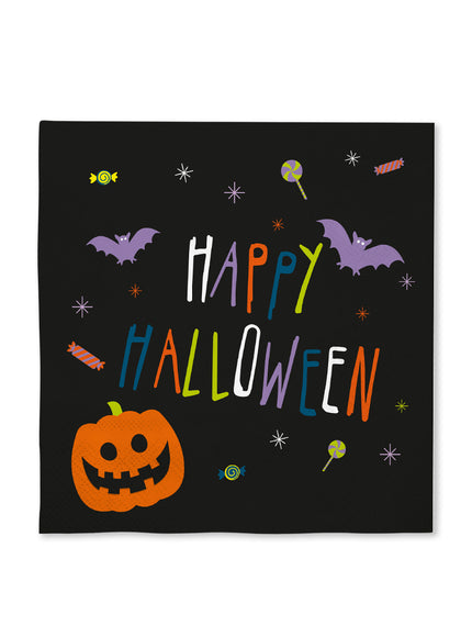 16 serviettes Halloween citrouille (33x33cm) -Happy Halloween