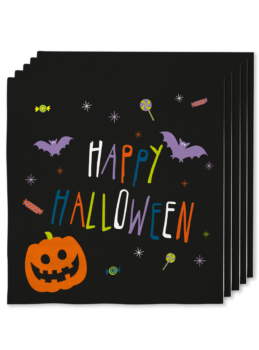 16 serviettes Halloween citrouille (33x33cm) -Happy Halloween
