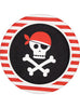 8 assiettes pirates (23cm) - Pirates Party