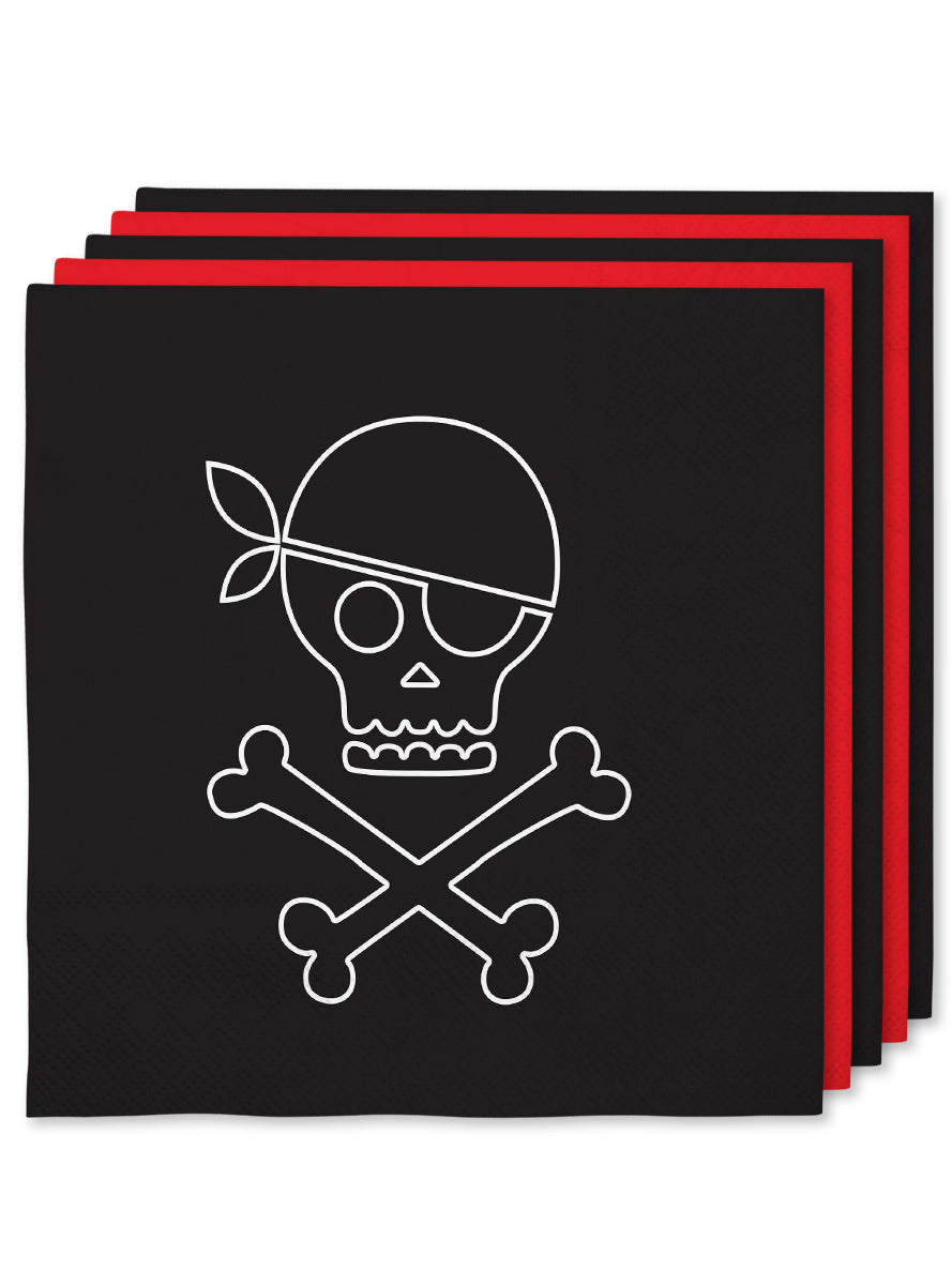 16 serviettes pirates (33x33cm) - Pirates Party