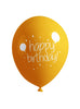 8 ballons anniversaire - Happy Birthday