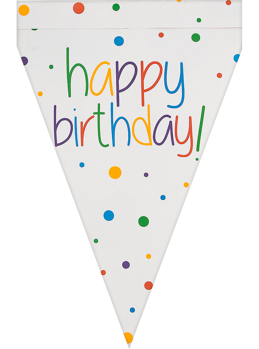 Guirlande à fanions anniversaire - Happy Birthday