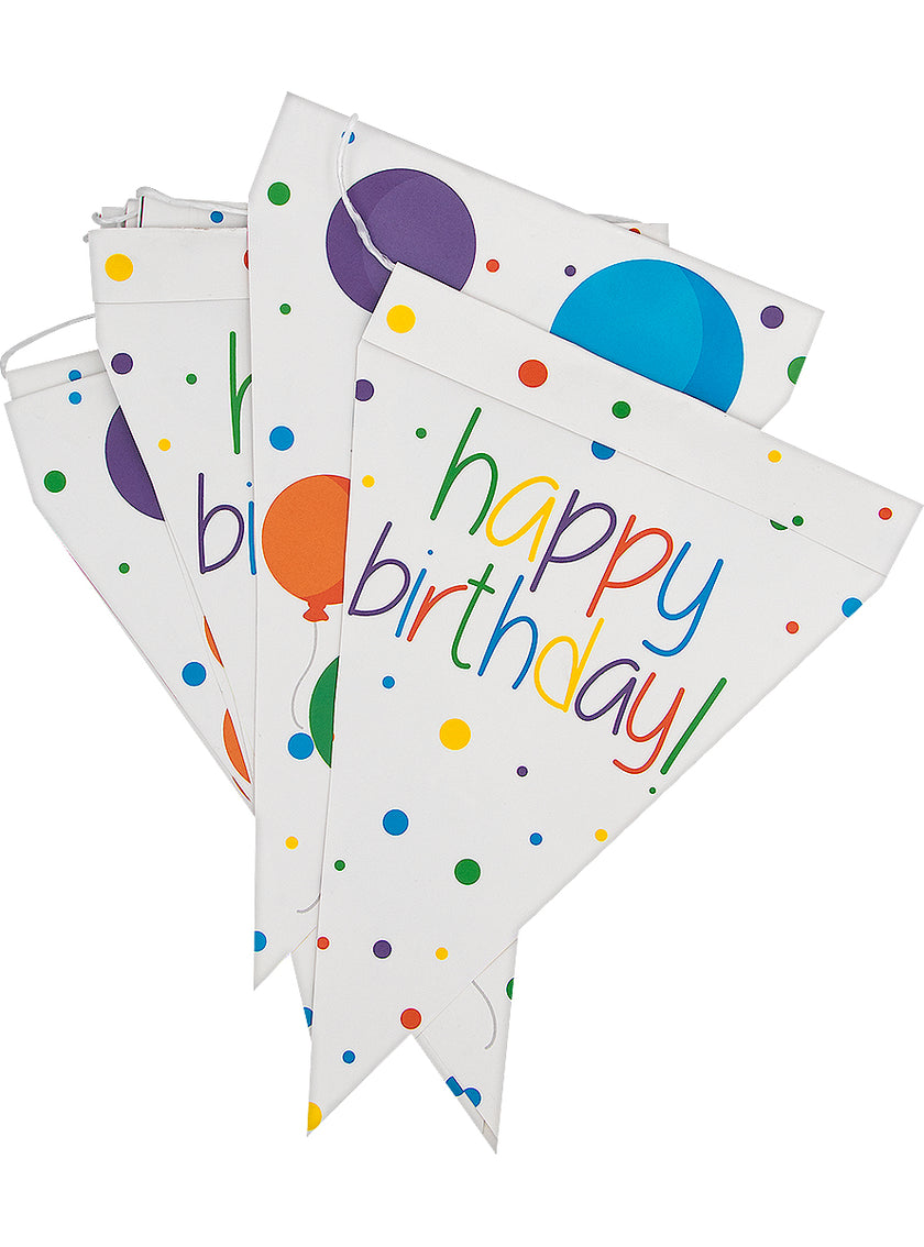 Guirlande à fanions anniversaire - Happy Birthday