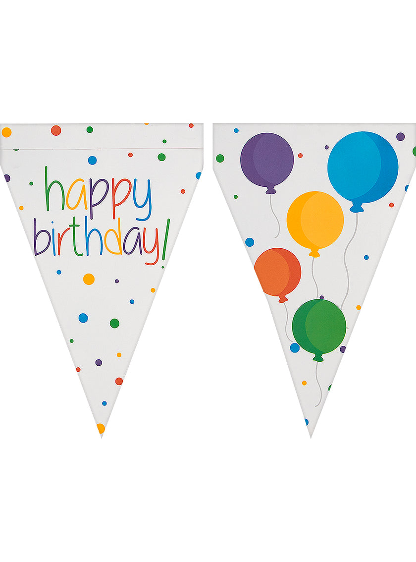 Guirlande à fanions anniversaire - Happy Birthday