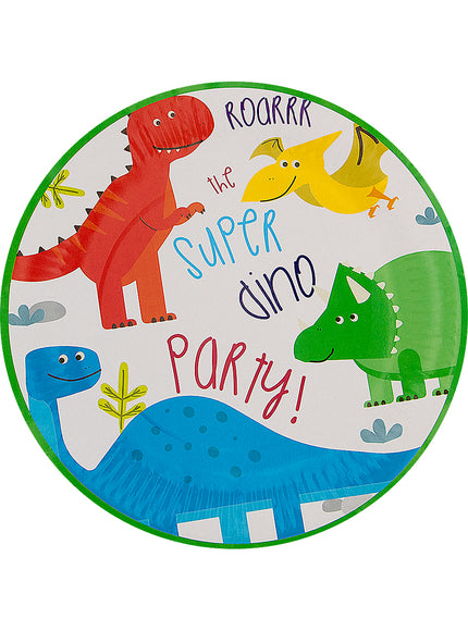 8 assiettes dinosaures (23cm) - Dinosaurs party