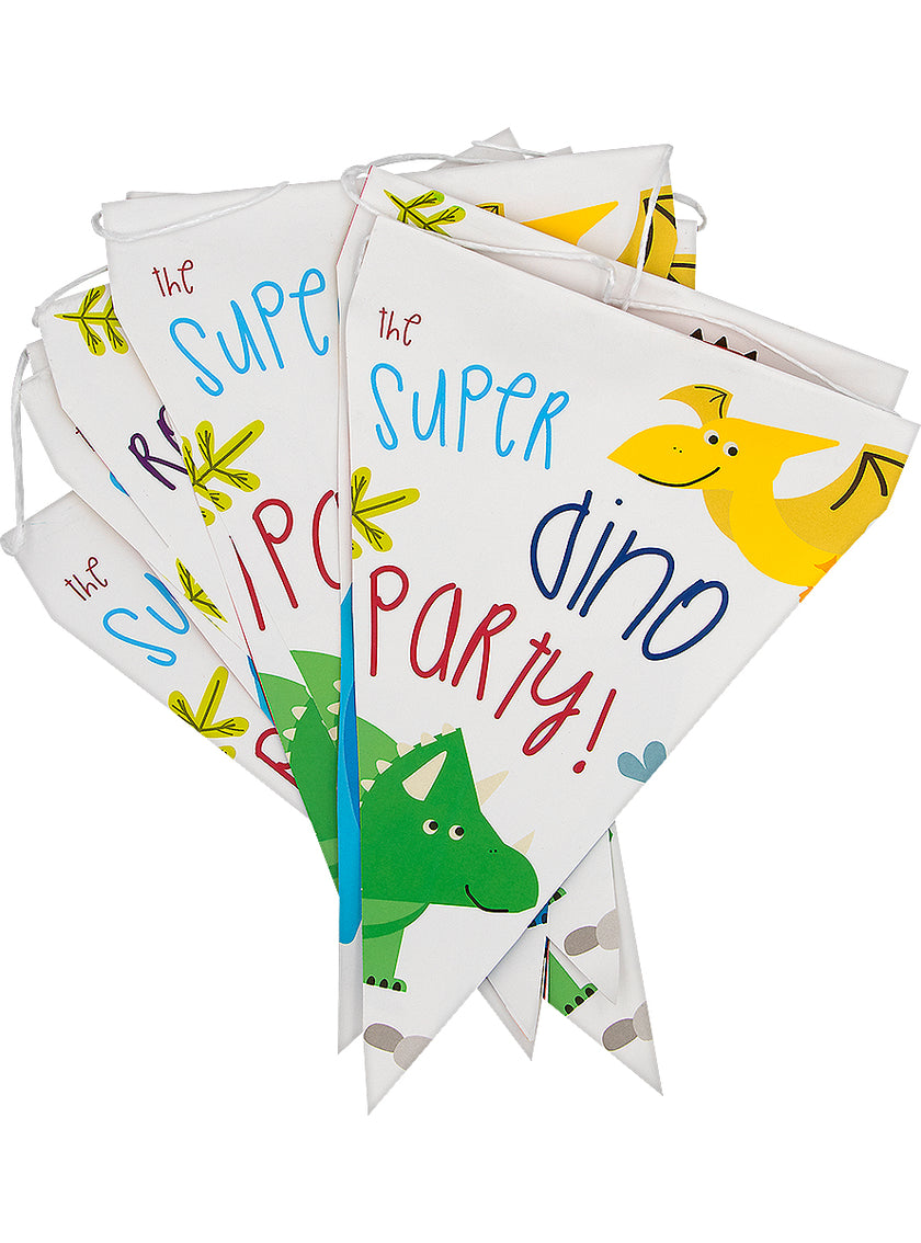 Guirlande à fanions dinosaures - Dinosaurs party