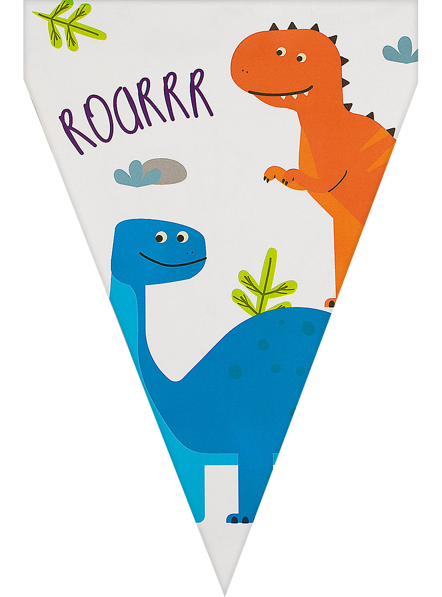Guirlande à fanions dinosaures - Dinosaurs party