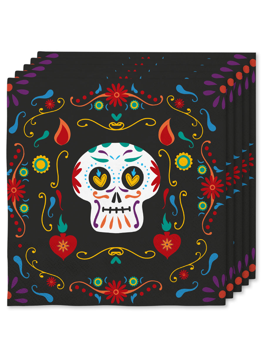 16 serviettes Catrina fête des morts (33x33cm) -Day of the Dead