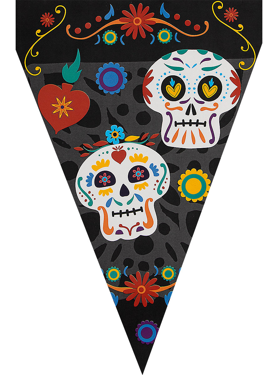 Guirlande à fanions Catrina fête des morts- Day of the Dead