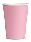 8 gobelets rose clair - Gamme couleur unie