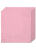 16 serviettes rose clair (33x33cm) - Gamme couleur unie