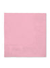 16 serviettes rose clair (33x33cm) - Gamme couleur unie