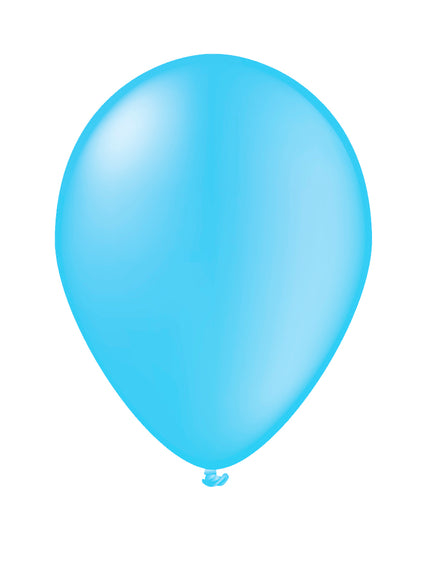 10 ballons bleu ciel - Gamme couleur unie