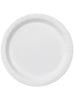 8 assiettes blanches (23cm) - Gamme couleur unie