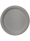 8 assiettes argentées (23cm) - Gamme couleur unie