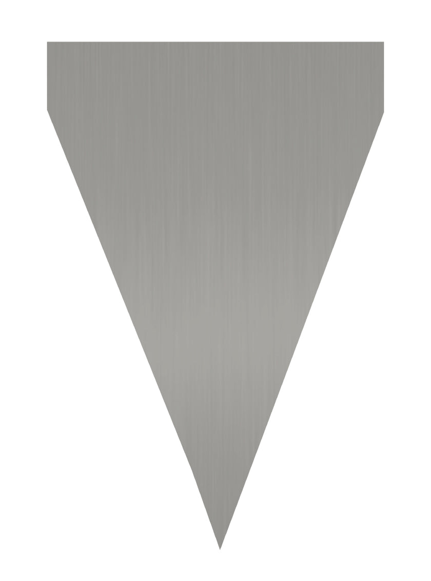 Guirlande à fanions argentés - Gamme couleur unie