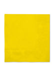 16 serviettes jaune (33x33cm) - Gamme couleur unie