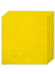 16 serviettes jaune (33x33cm) - Gamme couleur unie
