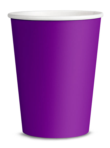 8 gobelets violet - Gamme couleur unie