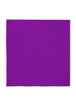 16 serviettes violettes (33x33cm) - Gamme couleur unie