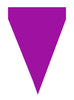 Guirlande à fanions violets - Gamme couleur unie