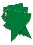 Guirlande à fanions verts - Gamme couleur unie