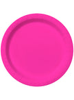 8 assiettes fuchsia (23cm) - Gamme couleur unie