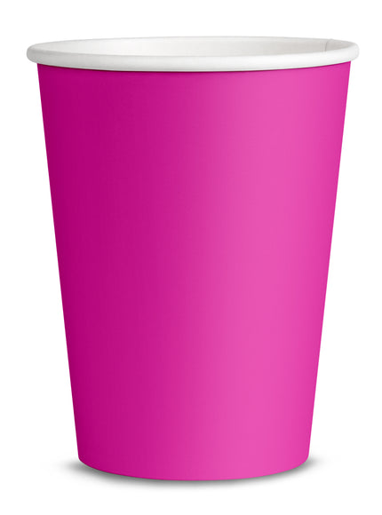 8 gobelets fuchsia - Gamme couleur unie