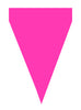 Guirlande à fanions fuchsia - Gamme couleur unie