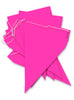 Guirlande à fanions fuchsia - Gamme couleur unie