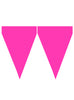 Guirlande à fanions fuchsia - Gamme couleur unie