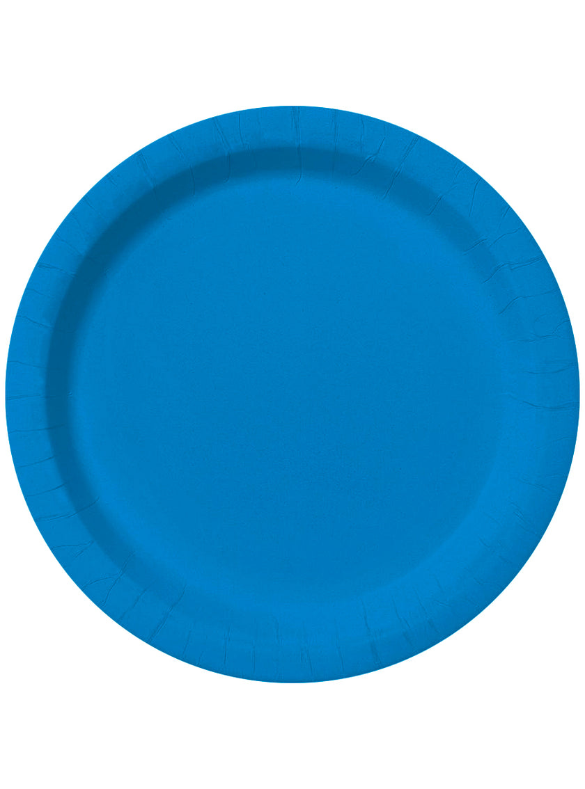 8 assiettes bleu marine (23cm) - Gamme couleur unie