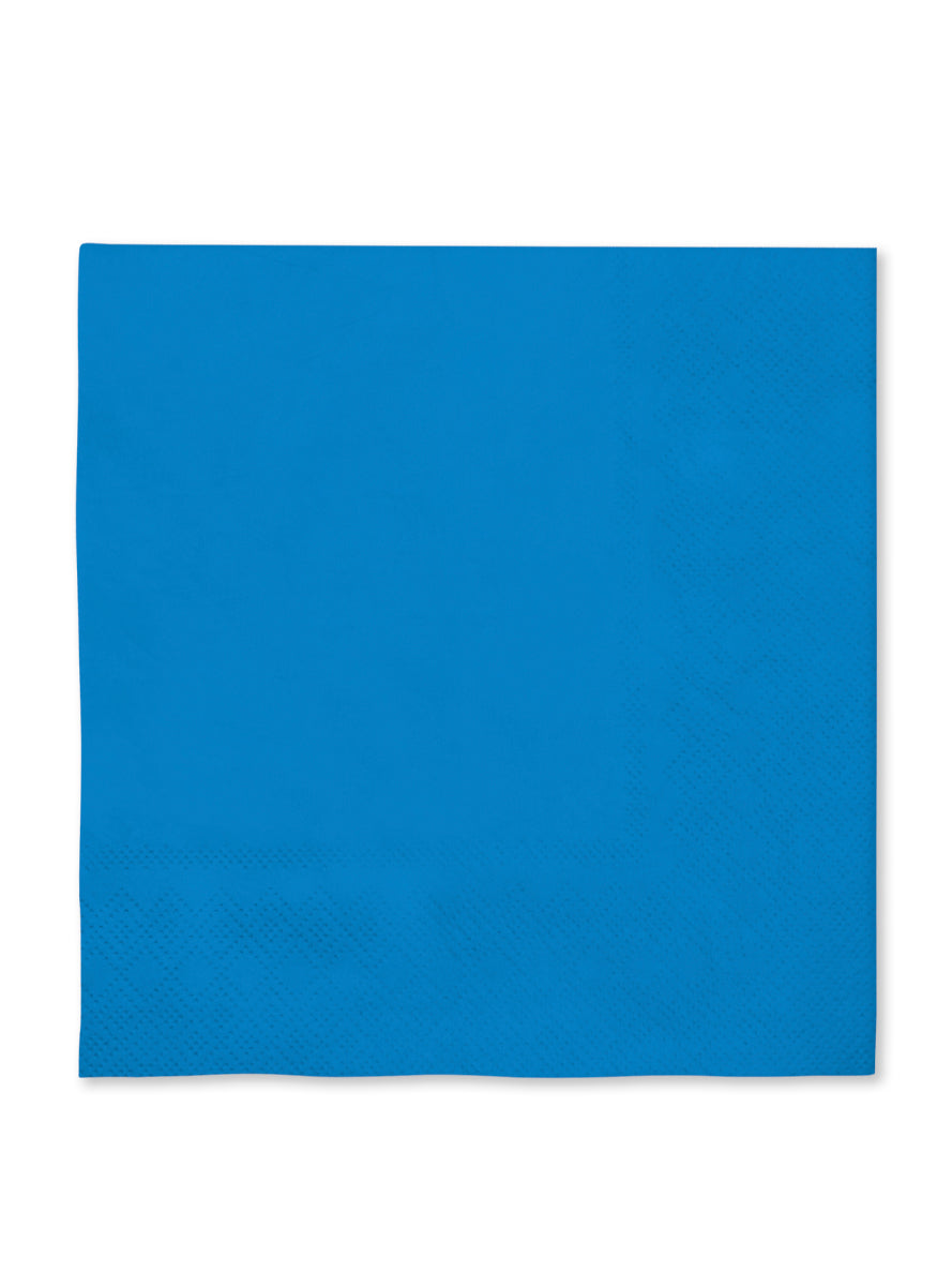 16 serviettes bleu marine (33x33cm) - Gamme couleur unie
