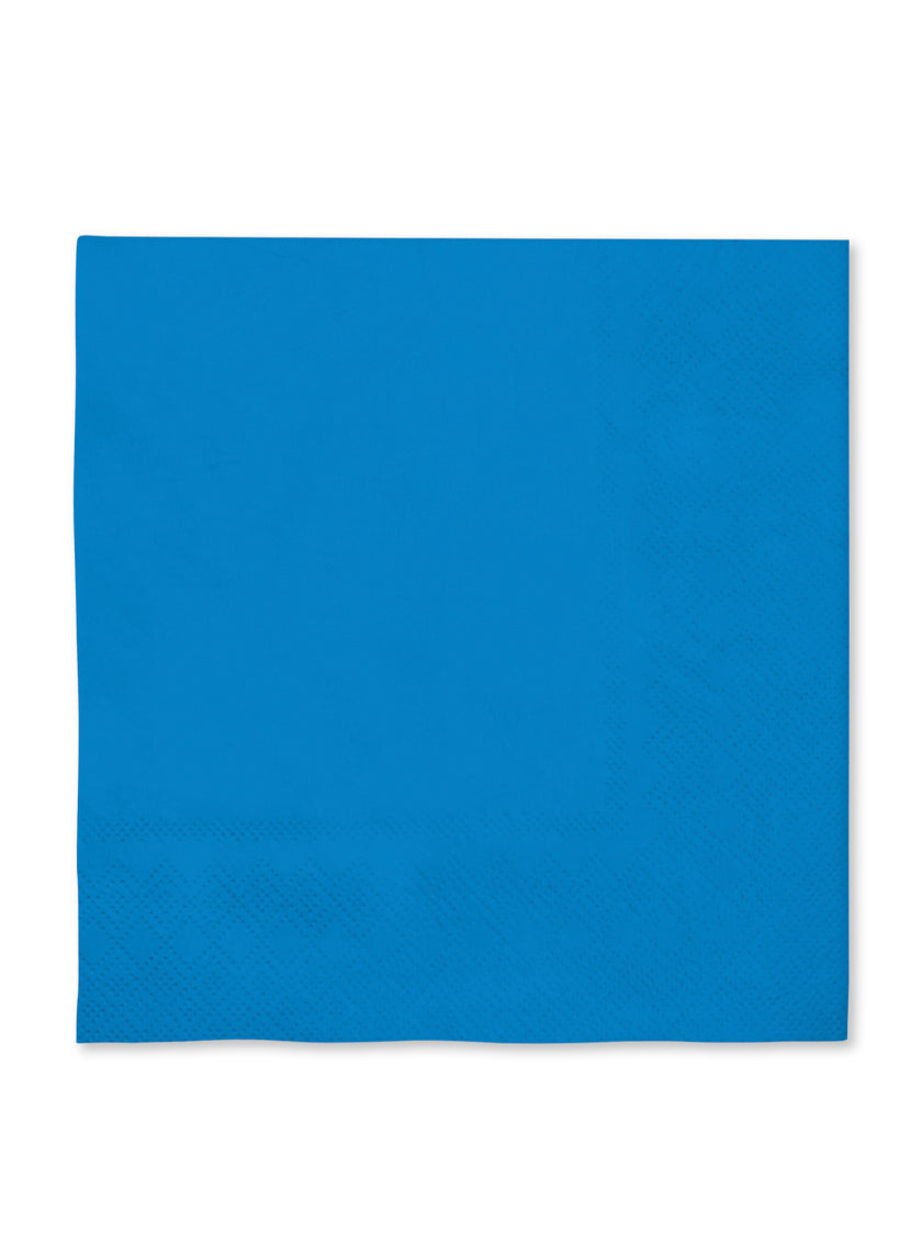 16 serviettes bleu marine (33x33cm) - Gamme couleur unie