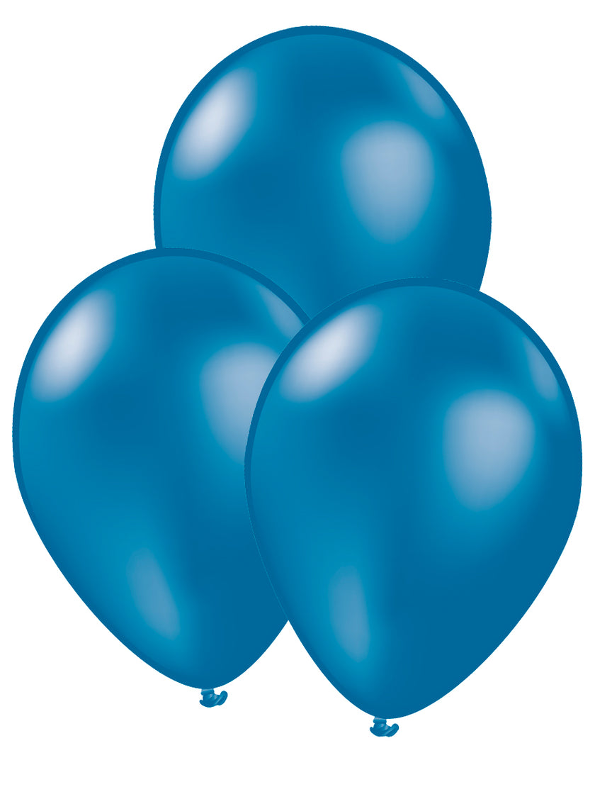 10 ballons bleu marine - Gamme couleur unie