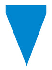Guirlande à fanions bleu marine - Gamme couleur unie