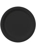 8 assiettes noires (23cm) - Gamme couleur unie