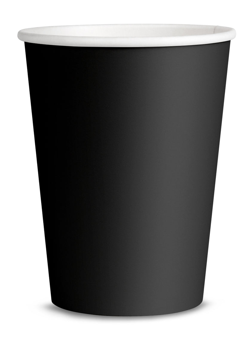 8 gobelets noir - Gamme couleur unie