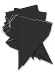 Guirlande à fanions noirs - Gamme couleur unie