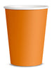 8 gobelets orange - Gamme couleur unie
