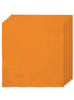 16 serviettes orange (33x33cm) - Gamme couleur unie